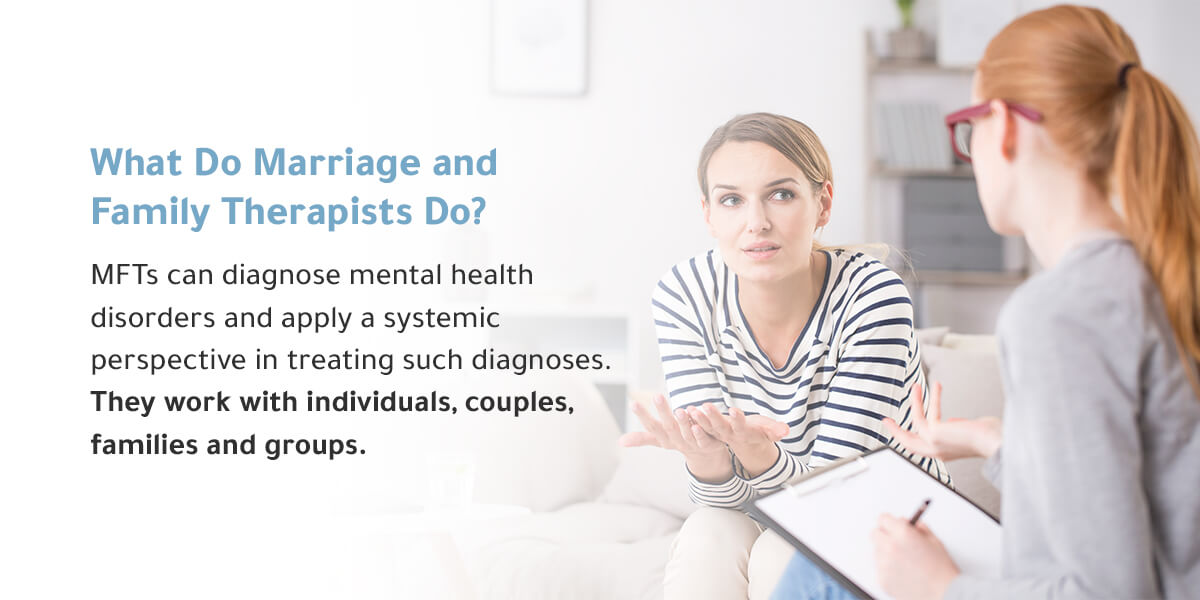 what do marriage and family therapists do