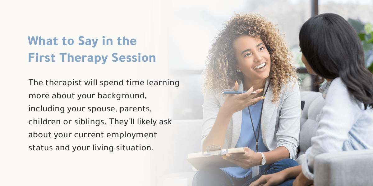 what to say in the first therapy session