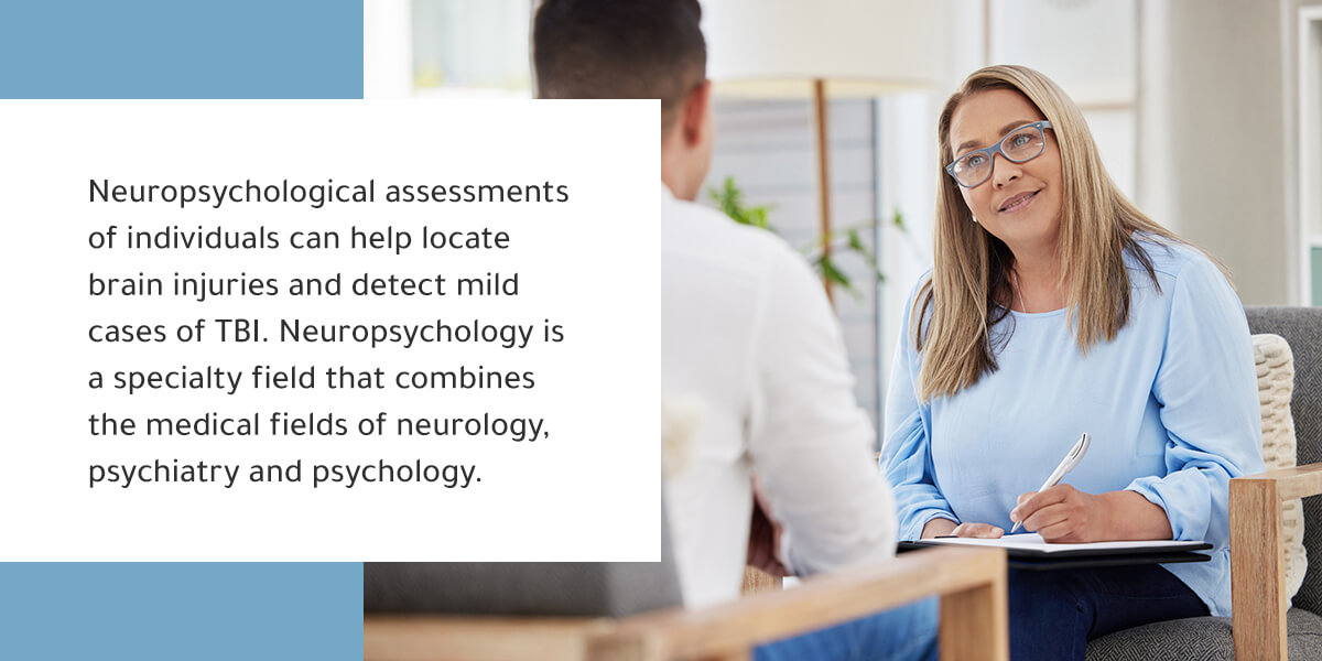 Medical professional evaluating patient